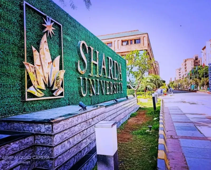 Campus buildings of Sharda University